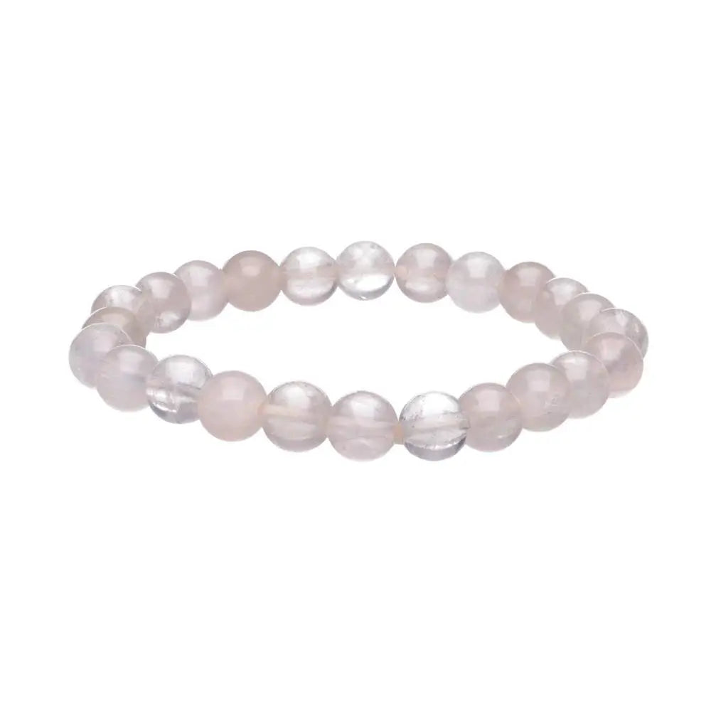 Pulsera Cuarzo Rosa 8mm (Amor, Armonia y Sanación emocional)