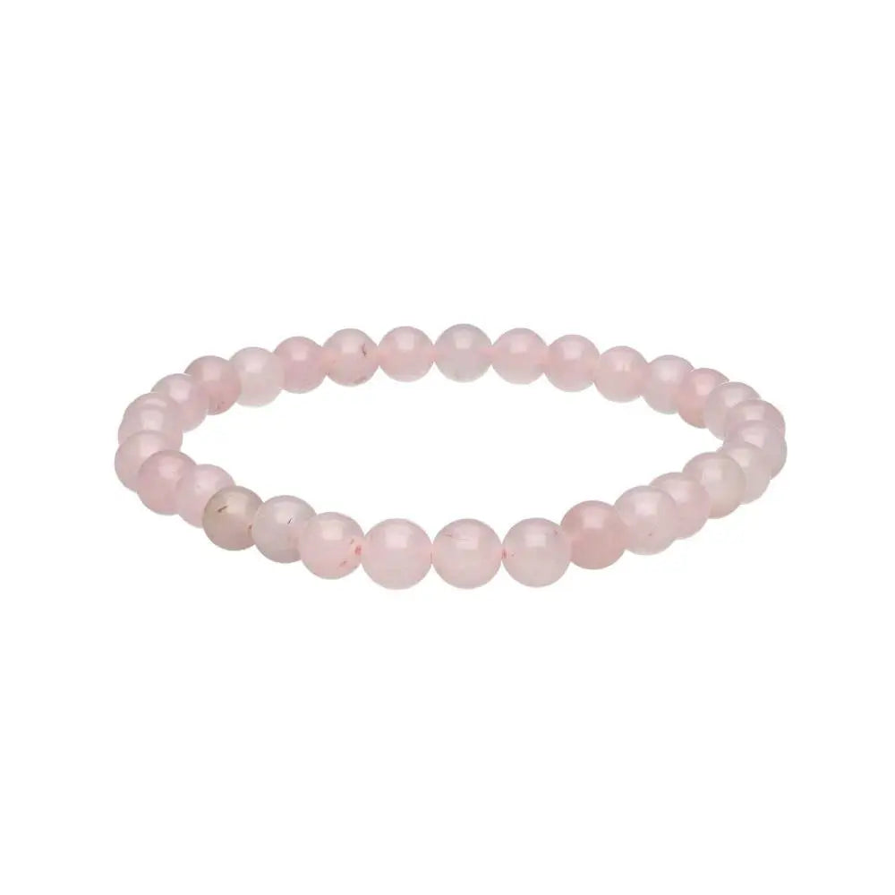 Pulsera Cuarzo Rosa 6mm (Amor y Armonía)