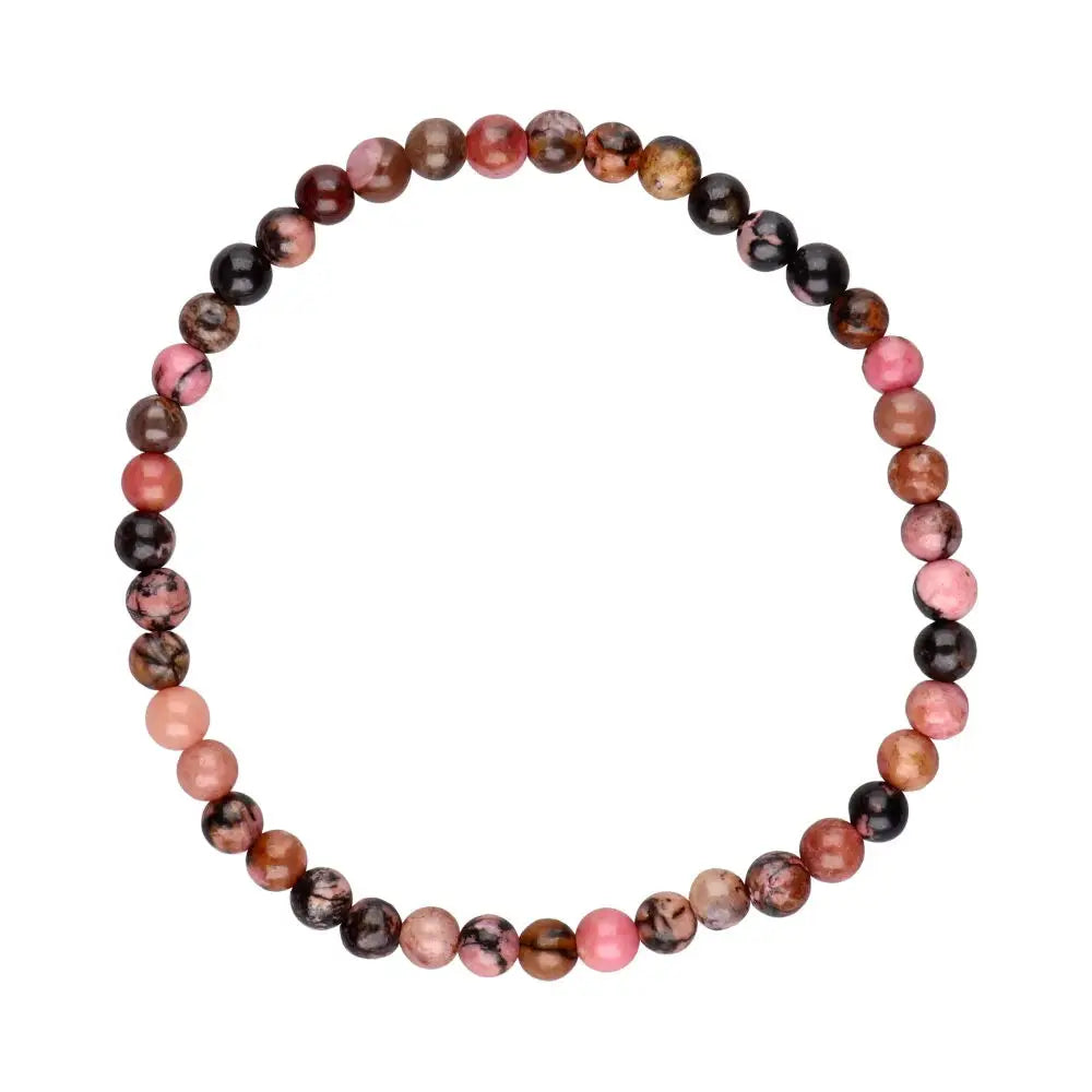 Pulsera de Rodonita 4mm (Perdón, Compasión y Sanación Emocional)