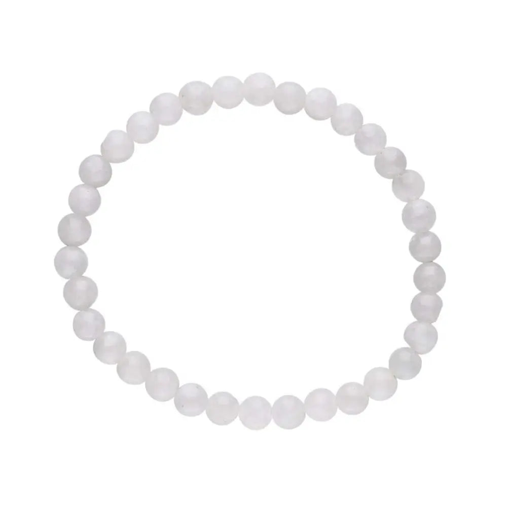 Pulsera Piedra Luna 6mm (Equilibrio, Intución y Energía Femenina)