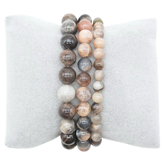 Pulsera Luna negra 8mm (Misterio, Intuición, Transformación y Sabiduría Interior)