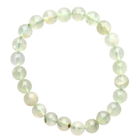 Pulsera Prehenita 8mm (Calma interior, Optimismo y Confianza)