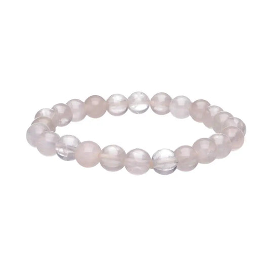 Pulsera Cuarzo Rosa 8mm (Amor, Armonia y Sanación emocional)