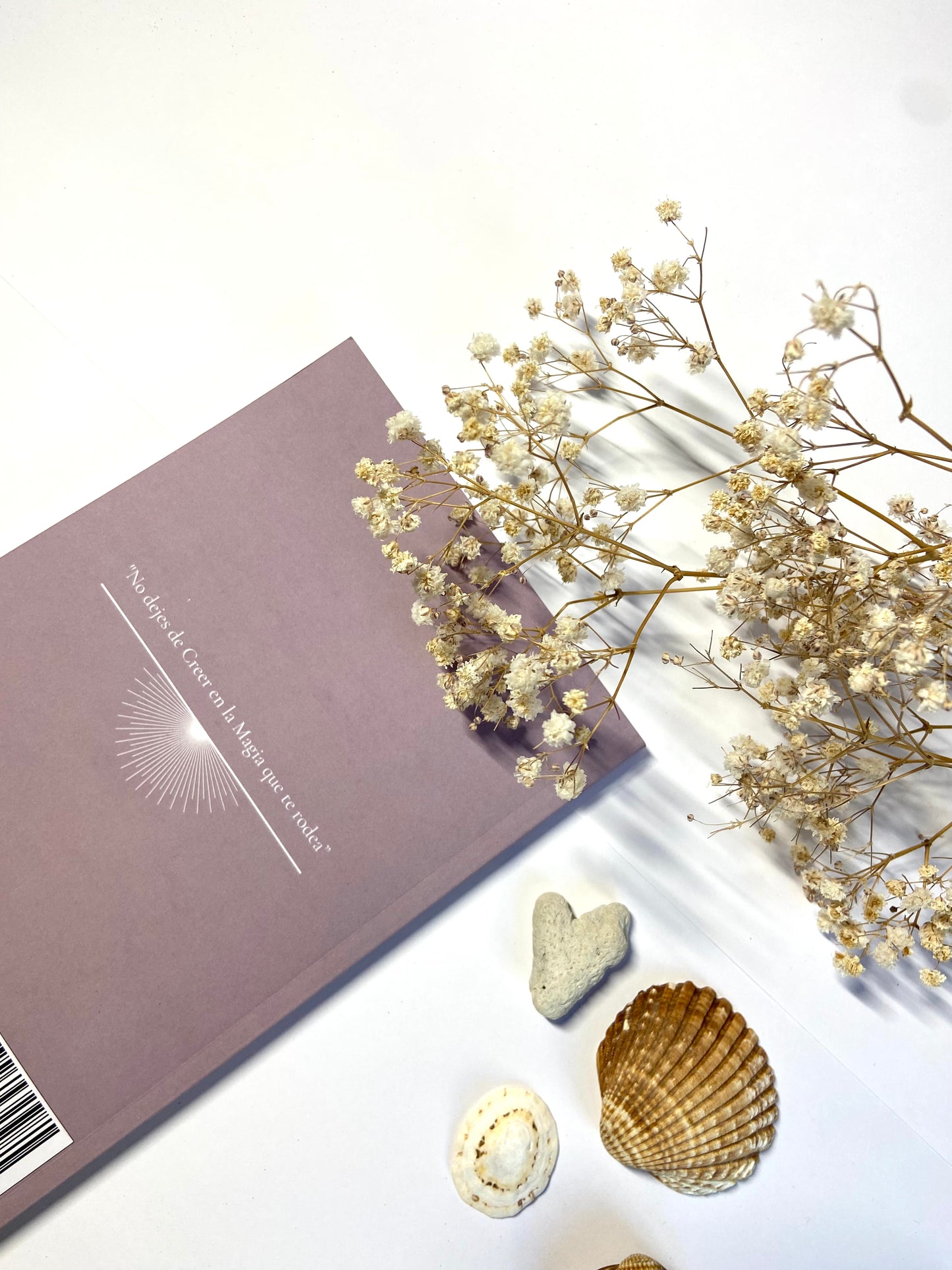 Journal de Gratitud Flor Corto Rosa Palo
