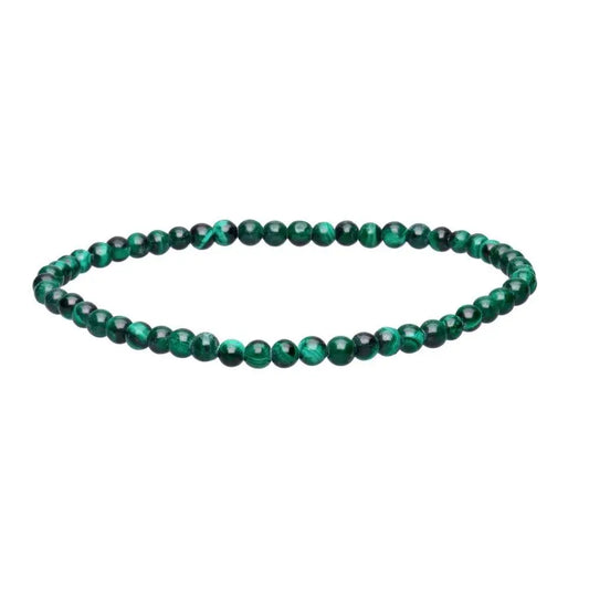 Pulsera Malaquita 4mm (Sanación, Empoderamiento y Transformación)