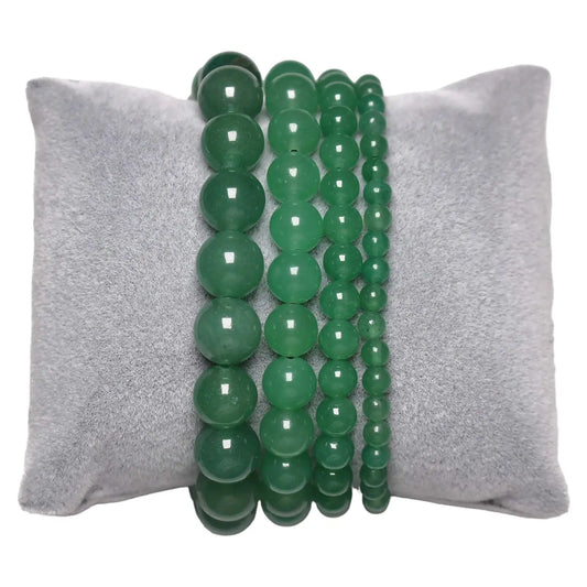 Pulsera Aventurina Verde 6mm (Abundancia, crecimiento y Nuevas oportunidades)