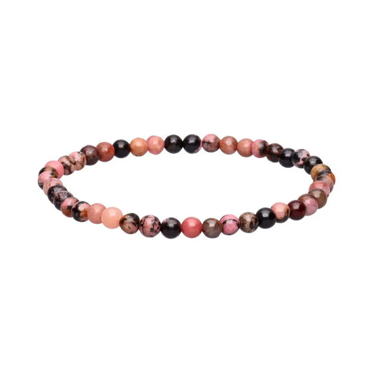 Pulsera de Rodonita 4mm (Perdón, Compasión y Sanación Emocional)