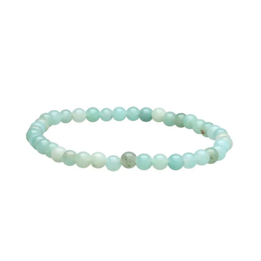 Pulsera Amazonita 4mm (Confianza, Seguridad y Calma)