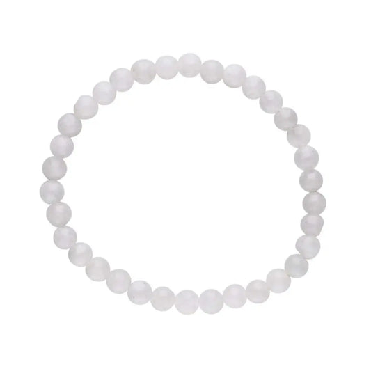 Pulsera Piedra Luna 6mm (Equilibrio, Intución y Energía Femenina)